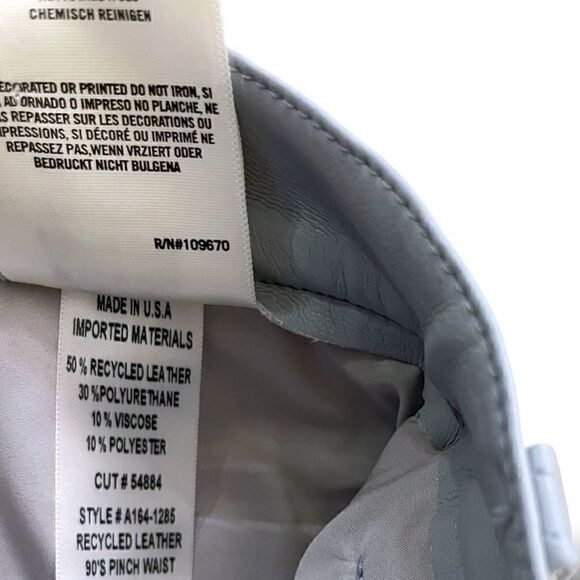 AGOLDE Straight Leg Periwinkle Colored Leather Pants           | Size: XS | - Picture 7 of 11